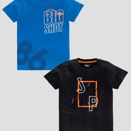 BAESD Boys Pack Of 2 Slim Fit Typography Printed Pure Cotton Casual T-shirt-picture-33