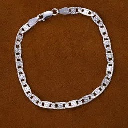 Clara Men Sterling Silver Link Bracelet image 1