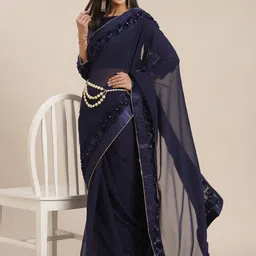 DIVASTRI Beads and Stones Saree-picture-11