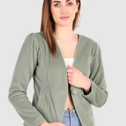 Leather Retail Crop Tailored Jacket-picture-21