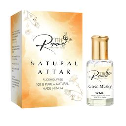 THE RUPAWAT Perfumery House Green Musky 100% Pure & Natural Alcohol-Free Attar - 12 ml-picture-27