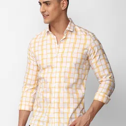 SIMON CARTER LONDON Slim Fit Checked Pure Cotton Casual Shirt-picture-16
