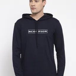 Friskers Men Navy Blue Typography Printed T-shirt-picture-10