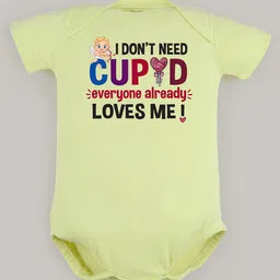 FflirtyGo Infants Valentine's Day Special Printed Pure Cotton Bodysuit-image-95