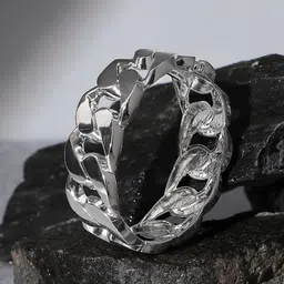 SOHI Women Silver-Plated Kada Bracelet-picture-32