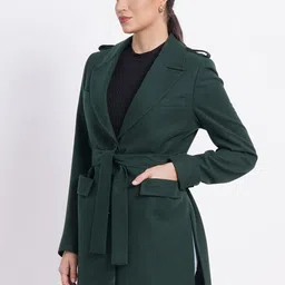 AUDSTRO Notched Lapel Collar Woollen Single Breasted Overcoat image 1