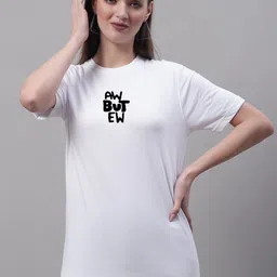 Miaz Lifestyle Typography Printed Pure Cotton T-shirt-image-49