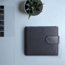 Hidesign Men Navy Blue Solid Two Fold Wallet-picture-5