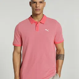 Puma Jacquard Slim Fit Polo Collar Cotton T-shirt-picture-20