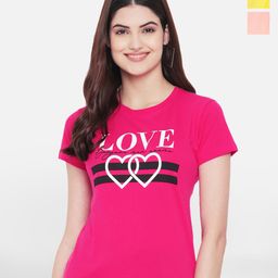 Fabflee Pack Of 3 Typography Printed Cotton T-Shirt-picture-39