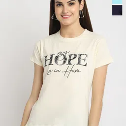 Fabflee Pack Of 3 Typography Printed Cotton T-Shirt-picture-29