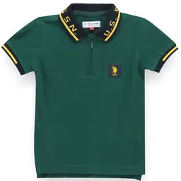 U.S. Polo Assn. Kids Boys Polo Collar Pure Cotton T-shirt-picture-17