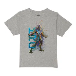 Marvel by Wear Your Mind Boys Grey Eternal Printed Pure Cotton T-shirt-picture-55