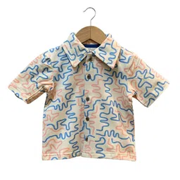 BAESD Boys Abstract Printed Polo Collar Organic Cotton T-shirt-picture-29