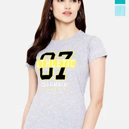 Fabflee Pack Of 3 Typography Printed Cotton T-shirt-picture-36