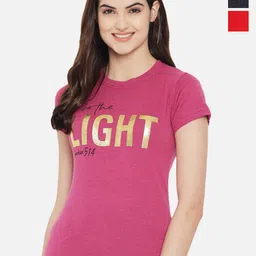 Fabflee Pack Of 3 Typography Printed Cotton T-shirt-picture-37