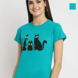 Fabflee Pack Of 3 Typography Printed Cotton T-shirt-picture-40