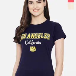 Fabflee Pack Of 3 Typography Printed Cotton T-shirt-picture-41