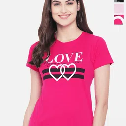 Fabflee Pack of  3 Typography Printed Cotton T-shirt-picture-31