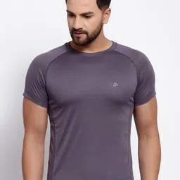 SPORTO Men Charcoal Raglan Sleeves Sports T-shirt-picture-37