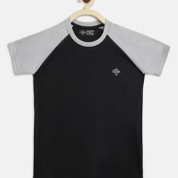 CHIMPRALA Boys Black & Grey Colourblocked Outdoor T-shirt-picture-18