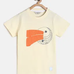 TALES & STORIES Boys Off White Printed Outdoor Cotton T-shirt-picture-23