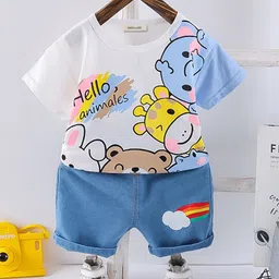 INCLUD Boys Printed T-shirt with Shorts image 1