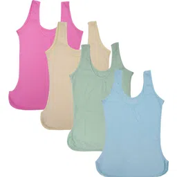 SMARTERKIDS Girls Set Of 4 Multicoloured Tank Top-picture-14