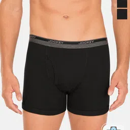 Jockey Men Pack Of 3 Outer Elastic Trunk 9866859-3-picture-34