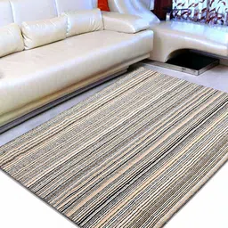 Saral Home Multicoloured Striped Carpet image 1