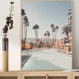 INDIAN CLASSIC ART Blue & Brown Palm Springs Wall Art-picture-39