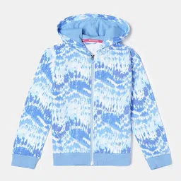 Jockey Girls Combed Cotton Printed Full Sleeve Relaxed Fit Hoodie Jacket - AG69-picture-39