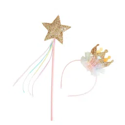Accessorize Girls Set of 2 Tiara And Wand Dress Up Set-image-20
