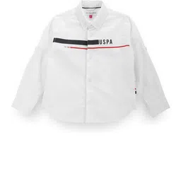 U.S. Polo Assn. Kids Boys Classic Brand Logo Printed Cotton Casual Shirt-picture-42