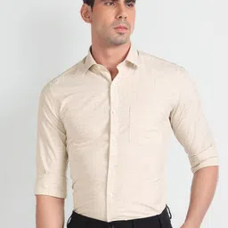 Arrow Slim Fit Spread Collar Cotton Formal Shirt-picture-29