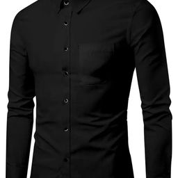 FUBAR Slim Fit Spread Collar Long Sleeve Pocket Casual Shirt-picture-23