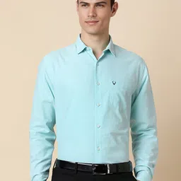 Allen Solly Slim Fit Spread Collar Pure Cotton Formal Shirt-picture-39