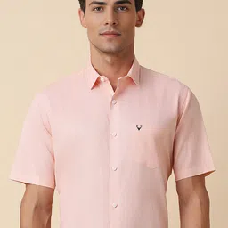 Allen Solly Slim Fit Print Half Sleeves Formal Shirts-picture-36