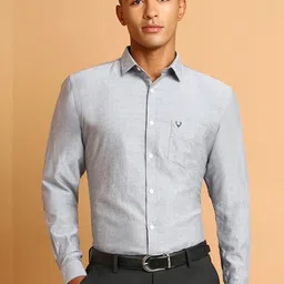 Allen Solly Slim Fit Spread Collar Cotton Formal Shirt-picture-31
