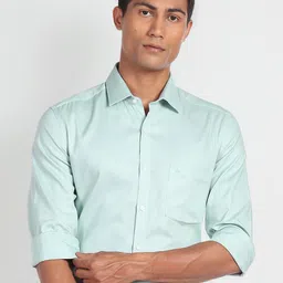 Arrow Slim Fit Spread Collar Pure Cotton Formal Shirt-picture-23