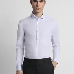 Peter England Slim Fit Spread Collar Long Sleeves Formal Shirt-picture-32