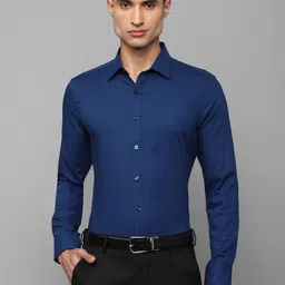 Louis Philippe Permapress Slim Fit Wrinkle Free Formal Pure Cotton Shirt-image-30