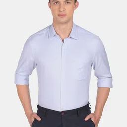 Arrow Men Self Design Slim Fit Formal Shirt-picture-41