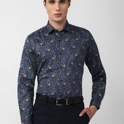 Van Heusen Men Floral Printed Pure Cotton Formal Shirt-picture-28