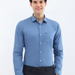 Allen Solly Men Spread Collar Geometric Printed Cotton Slim Fit Formal Shirt-picture-36