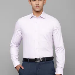 Louis Philippe Permapress Men Slim Fit Micro Checked Wrinkle Free Formal Pure Cotton Shirt-image-13