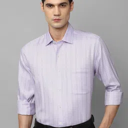 Luxure by Louis Philippe Shepherd Checked Cotton Formal Shirt-picture-39