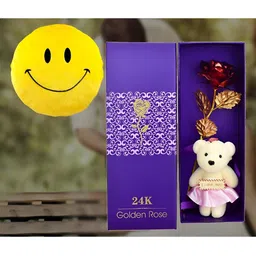 INTERNATIONAL GIFT Red Rose Flower With Teddy Gift Set-image-64