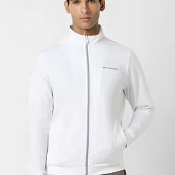Van Heusen Flex Men White Sporty Jacket image 1