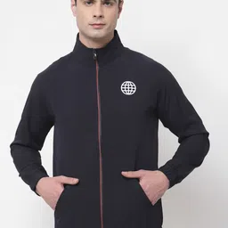 Yuuki Men Navy Blue Open Front Jacket-picture-24